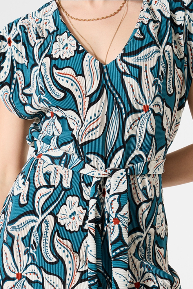 JURK MET PRINT G50284 5079 Blue Lagoon